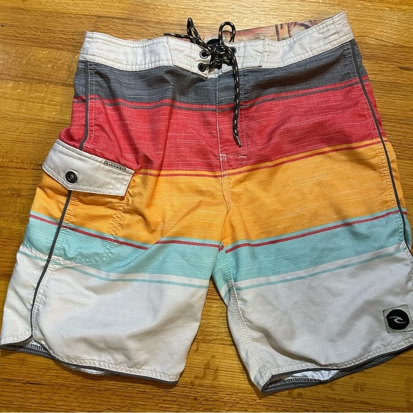 Rip Curl Men’s Color Block Board Shorts Multicolor Size 31 (f6 - Picture 1 of 13